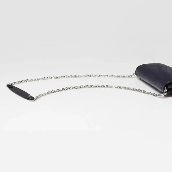 Louis Vuitton Blue Nuit Epi Leather Flame Sequins Twist Wallet On Chain Bag - Picture 5 of 12